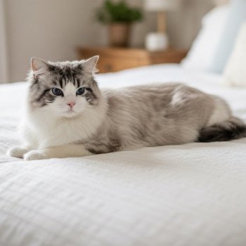 chat Ragdoll seal tabby point bicolor Travis Trycoline’s